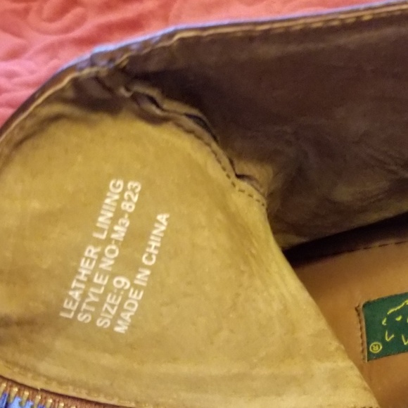 Burgundy Round Toe Ankle High Riding Boots - Picture 6 of 7